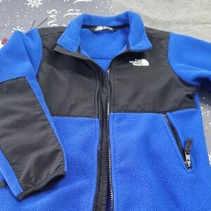 The North Face Kids Blue and Black Fleece Jacket